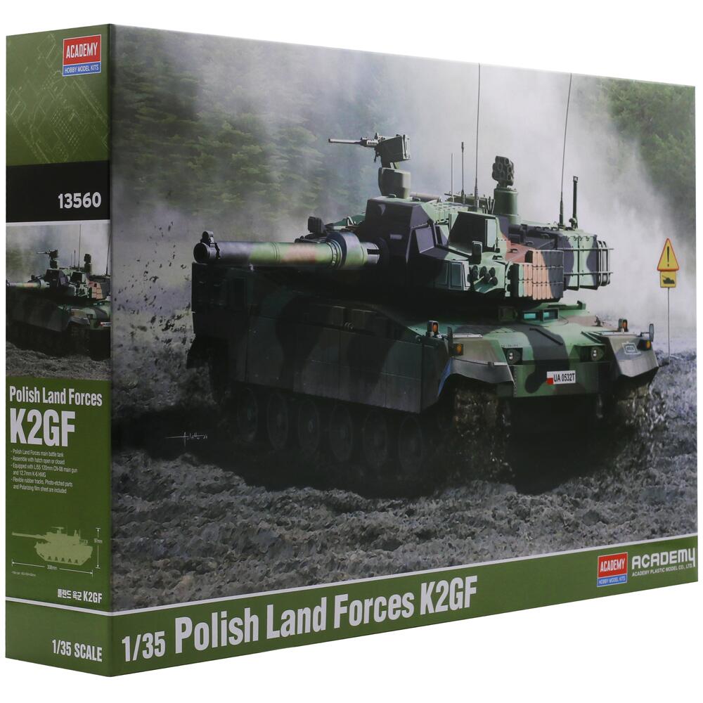 Academy K2GF Gap Filler Tank Polish Land Forces Model Kit Scale 1/35 13560
