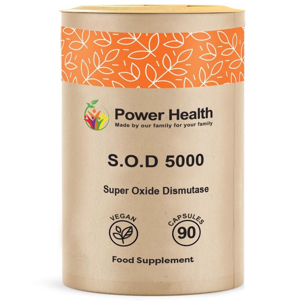 Power Health S.O.D 5000 Super Oxide Dismutase 90 Capsules PHPPSD5