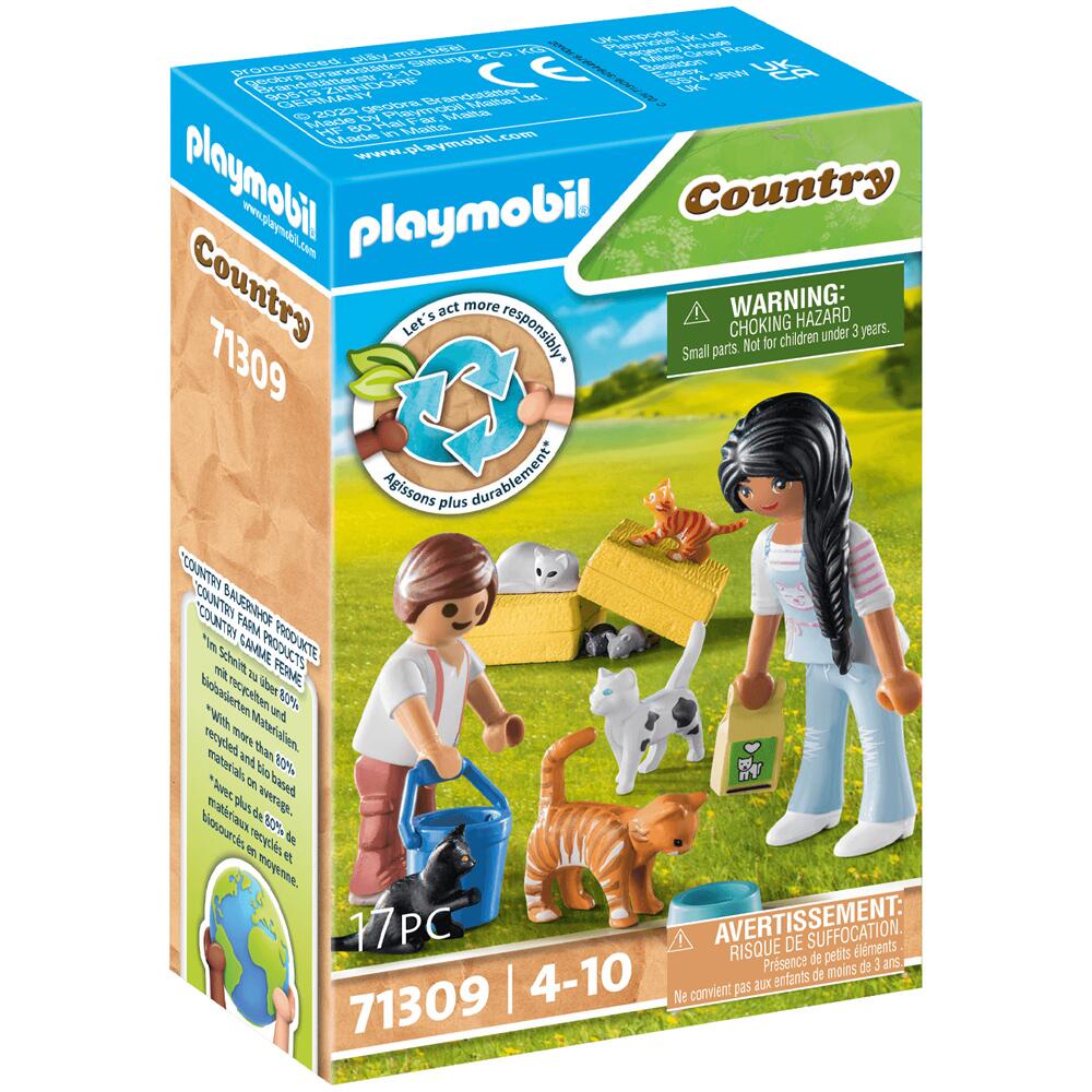 Playmobil Country Cat Family Figure Set PM71309