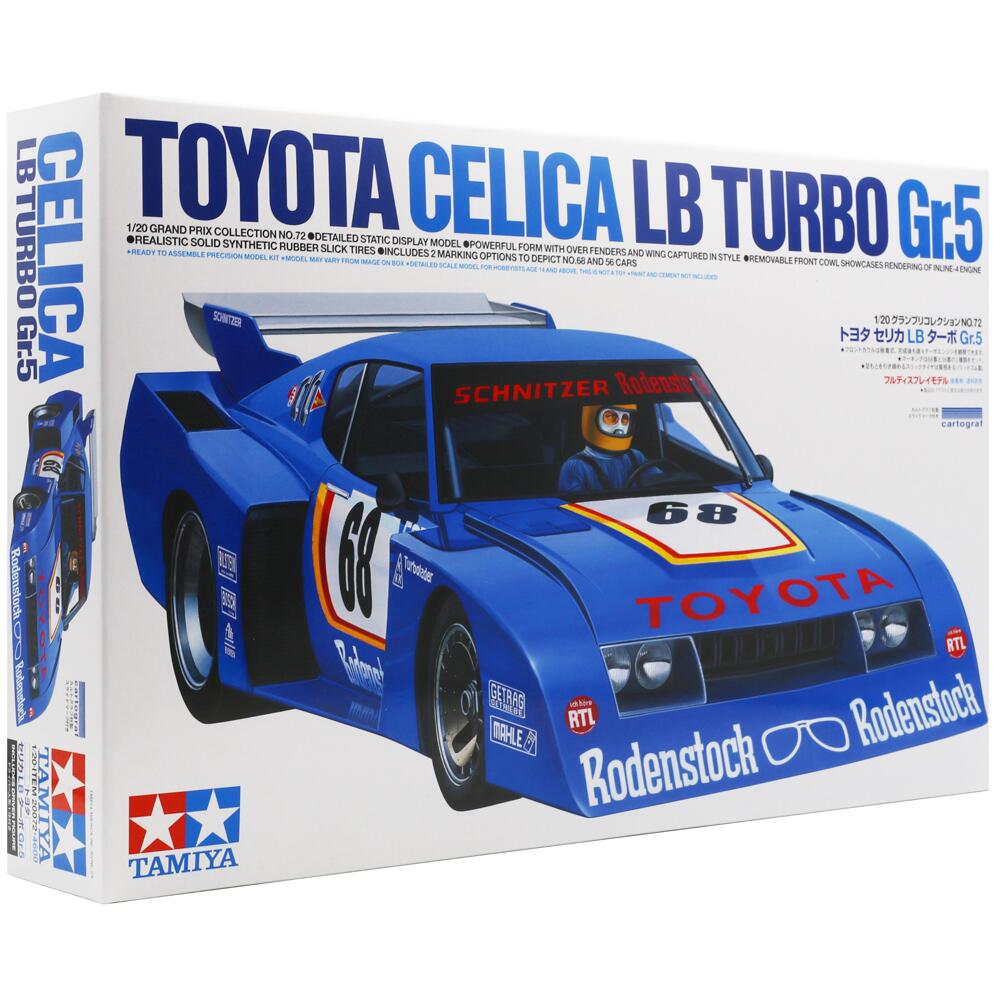 Tamiya Toyota Celica LB Turbo Gr.5 Racing Car Model Kit Scale 1:20 20072