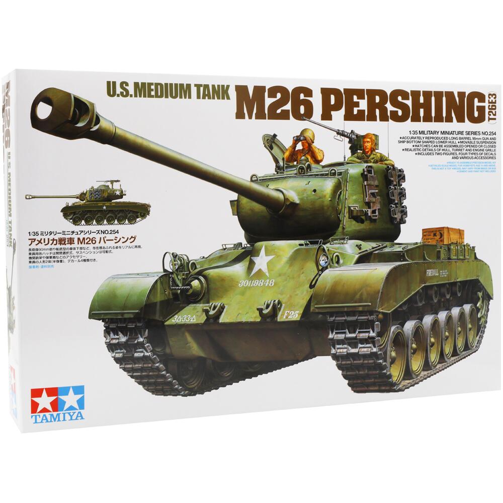 Tamiya U.S M26 Perishing Tank T26E3 Model Kit Scale 1:35 35254