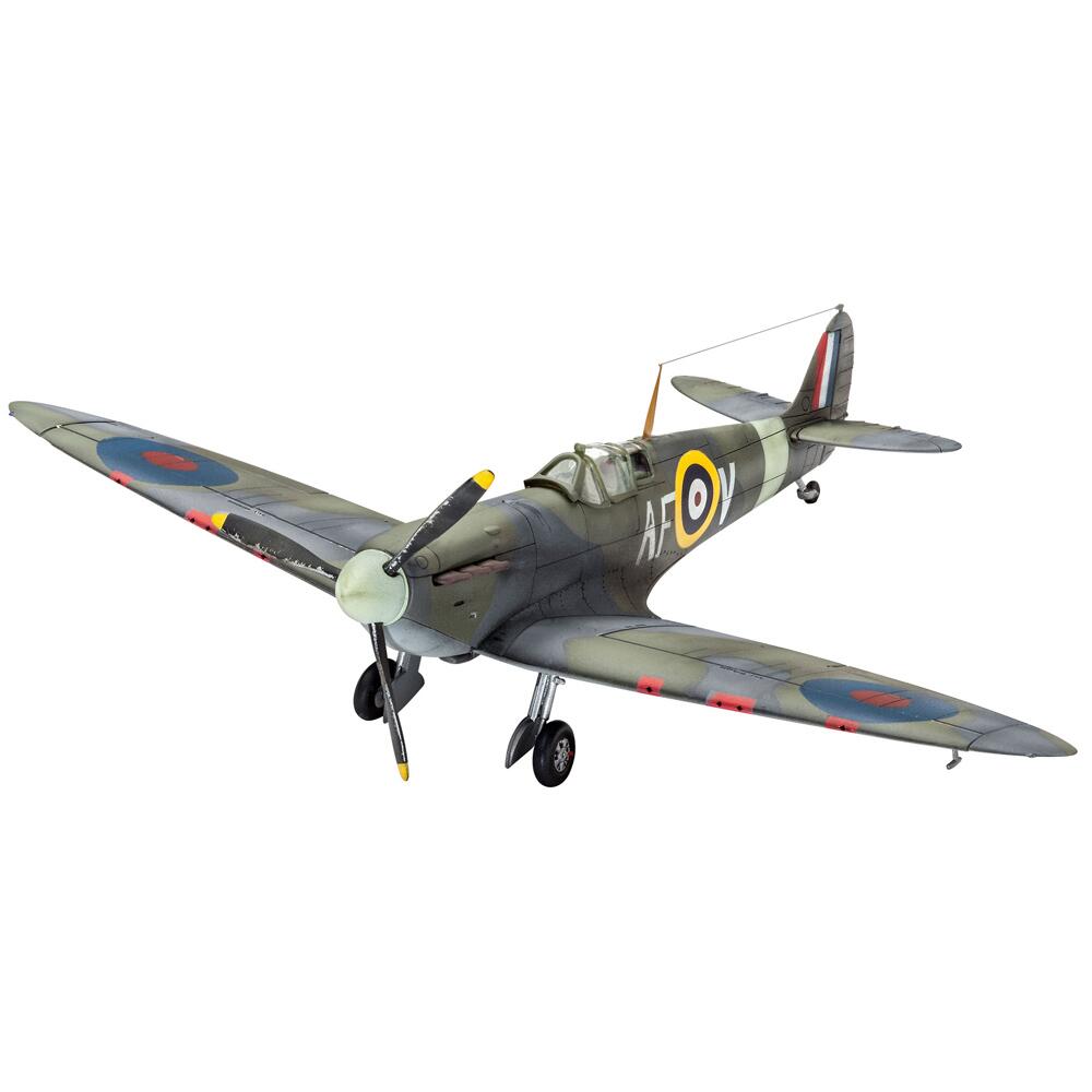 Revell Spitfire MkIIa Model Kit in Scale 1:72 with Paints and Glue