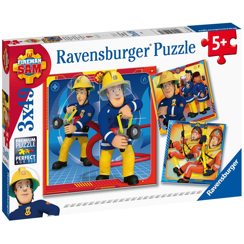 Ravensburger Fireman Sam 3 x 49 Piece Jigsaw Puzzles 05077