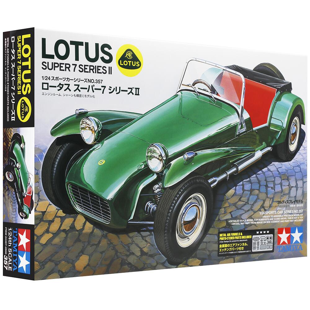 Tamiya Lotus Super 7 Series II Sports Car Model Kit Scale 1:24 24357