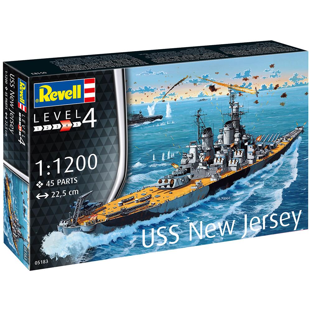 Revell USS New Jersey Battleship Model Kit Scale 1:1200 05183