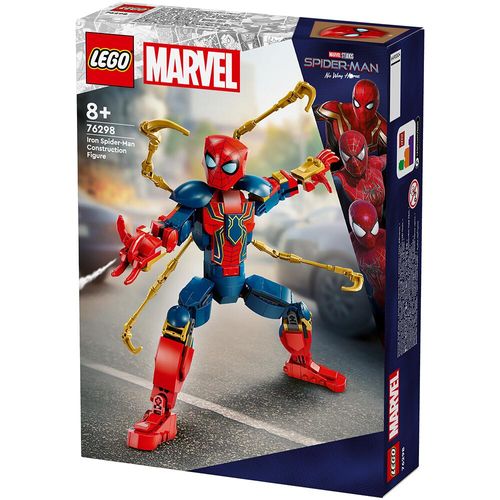LEGO Marvel Iron Spider-Man Construction Figure Toy Ages 8+ 76298
