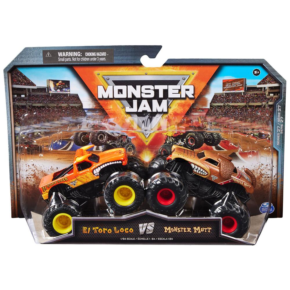 Monster Jam Die-Cast Trucks Scale 1:64 EL TORO LOCO VS MONSTER MUTT