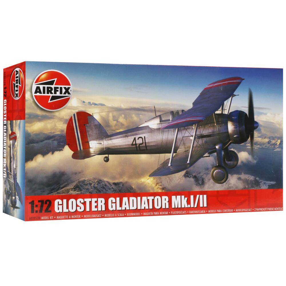 Airfix Gloster Gladiator Mk.I/Mk.II Military Aircraft Model Kit A02052B ...