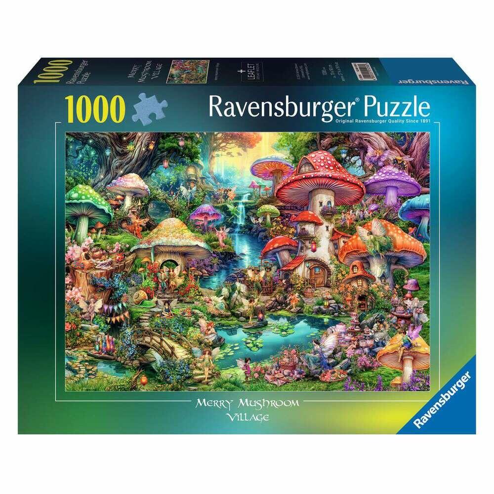 Ravensburger Merry Mushroom Village 1000 Piece Jigsaw Puzzle 12001258