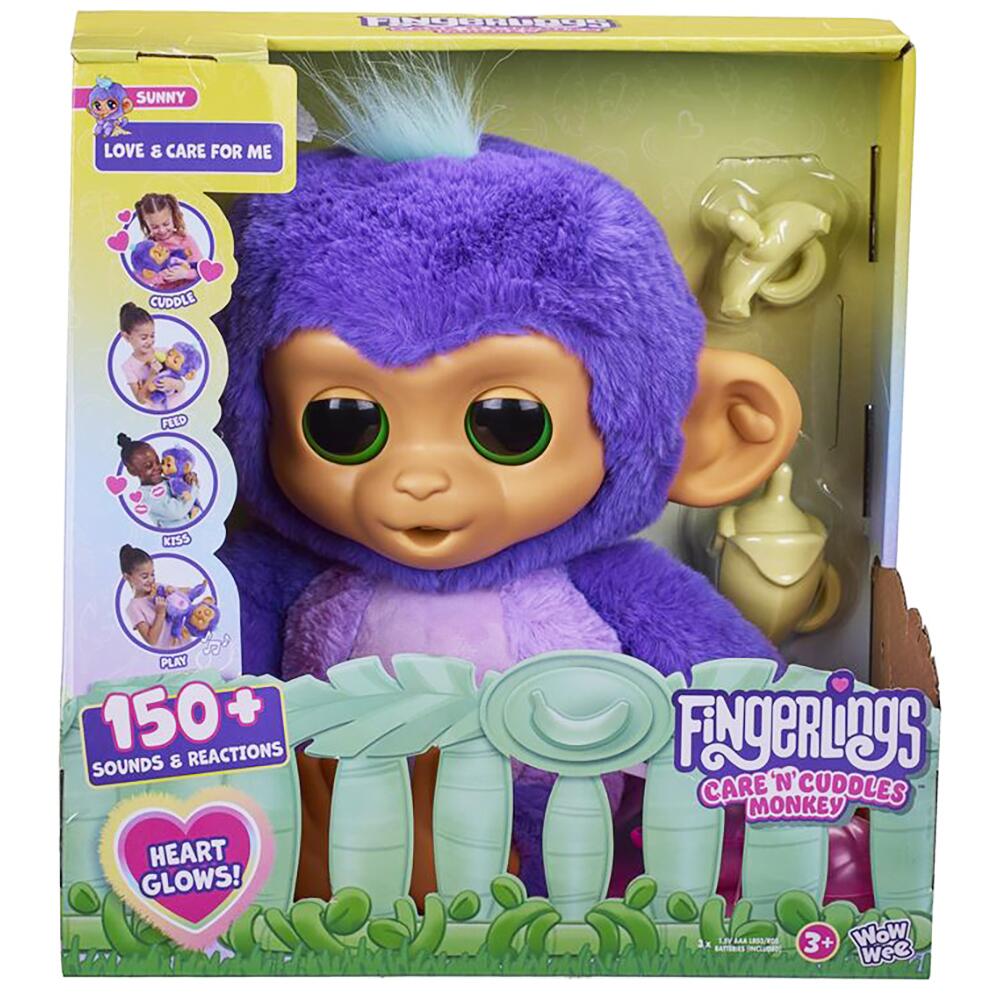 Fingerlings Care 'N' Cuddle Sunny Monkey for Ages 3+