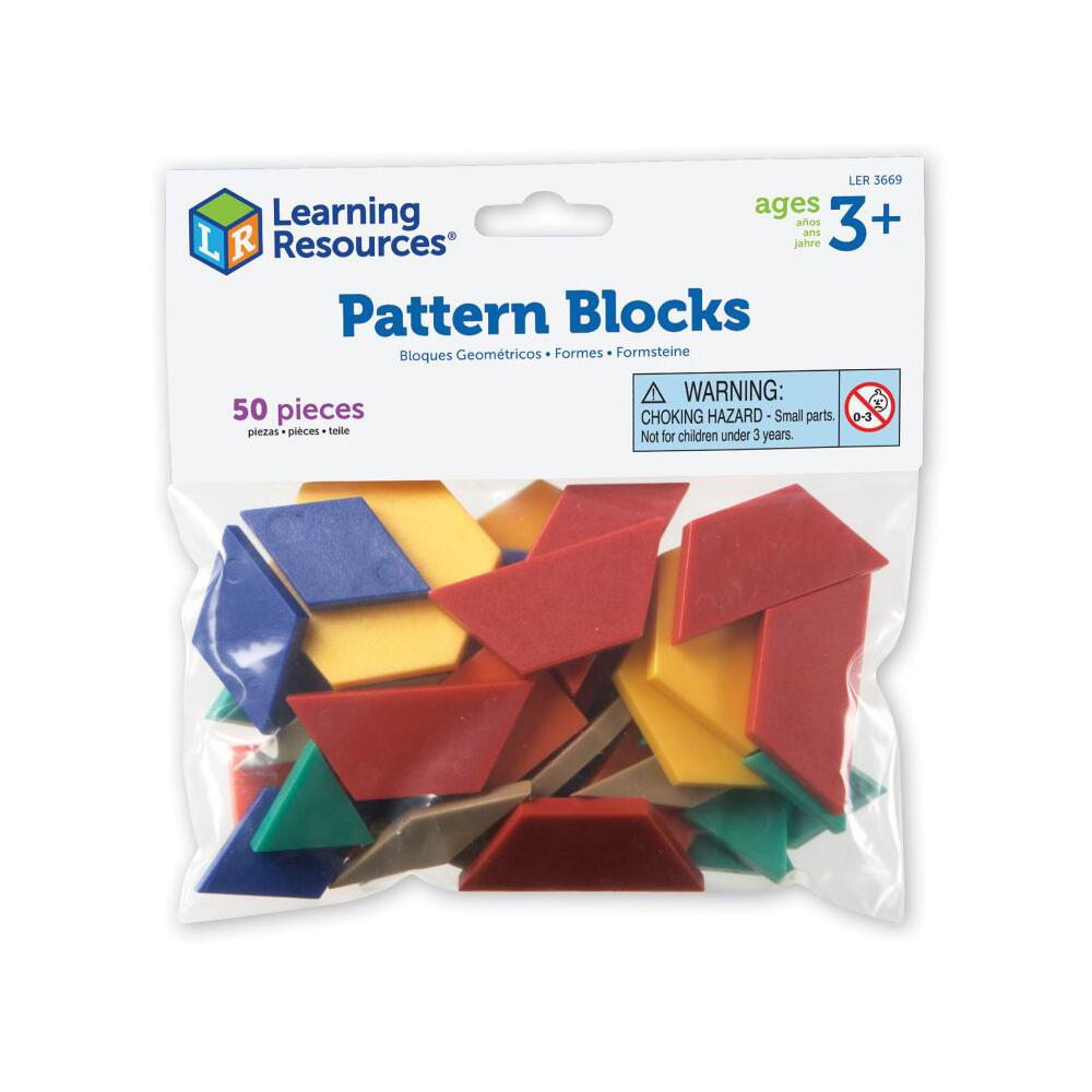 Learning Resources Pattern Blocks (Set of 50)