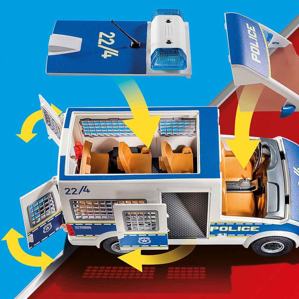  Playmobil Police Van with Lights and Sound : Toys & Games
