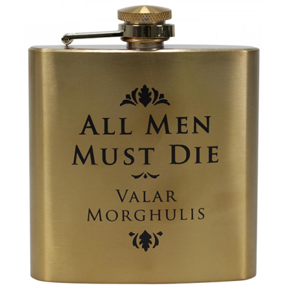 Game of Thrones All Men Must Die 200ml Hip Flask BOXED HFLKGT14