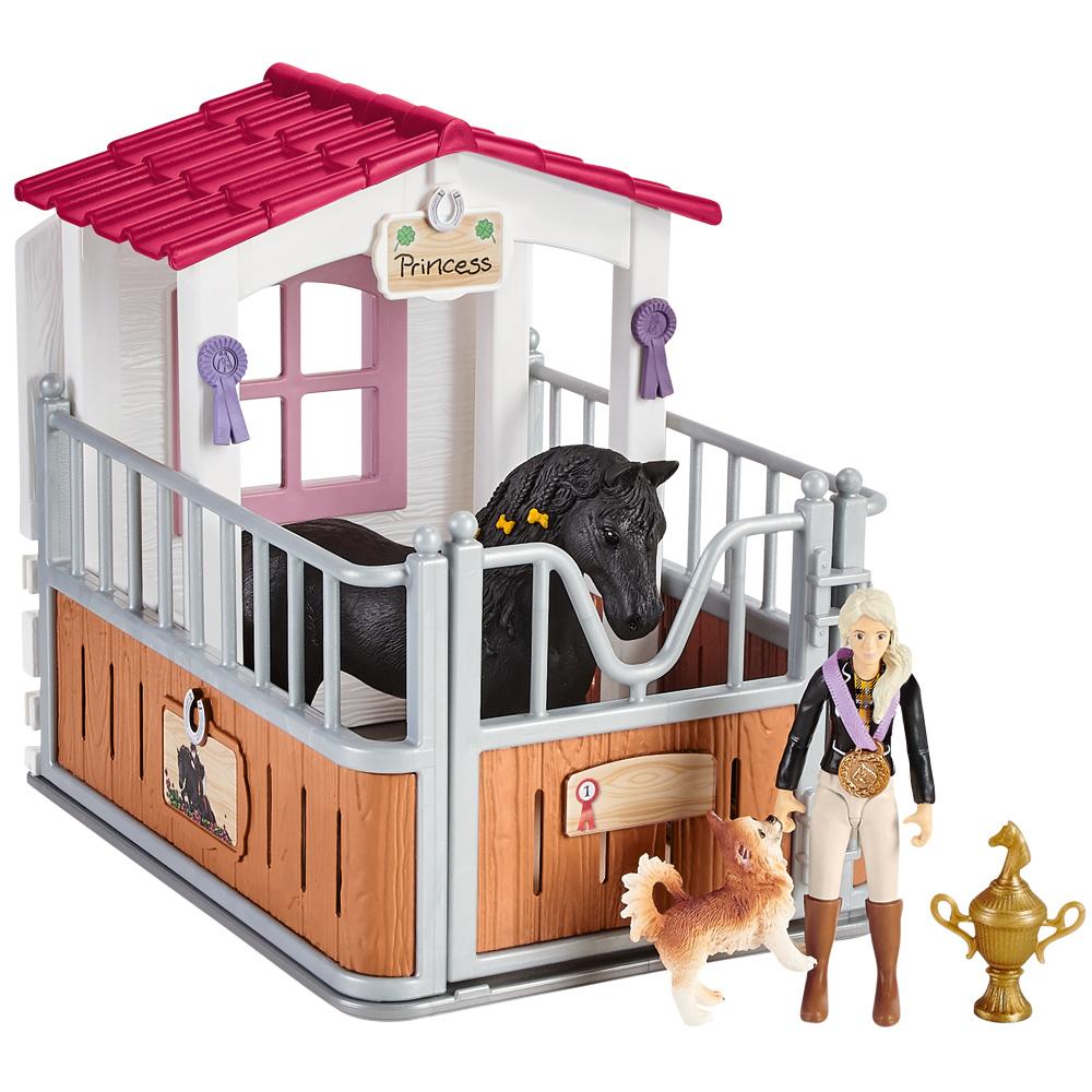 Schleich Horse Stall with Tori & Princess - Incomplete Set