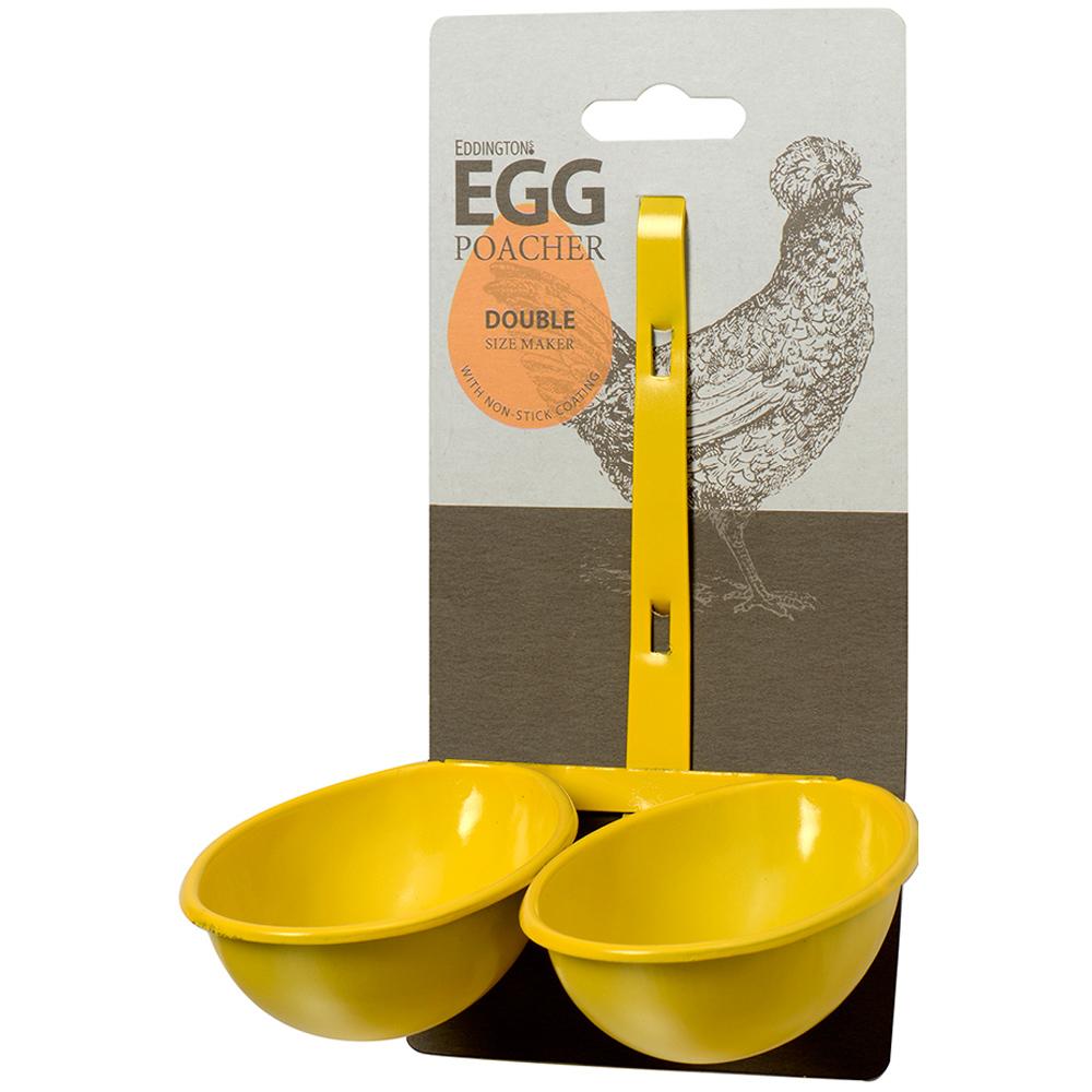 Eddingtons Double Egg Poacher in Yellow Metal with Non Stick Coating 3120103