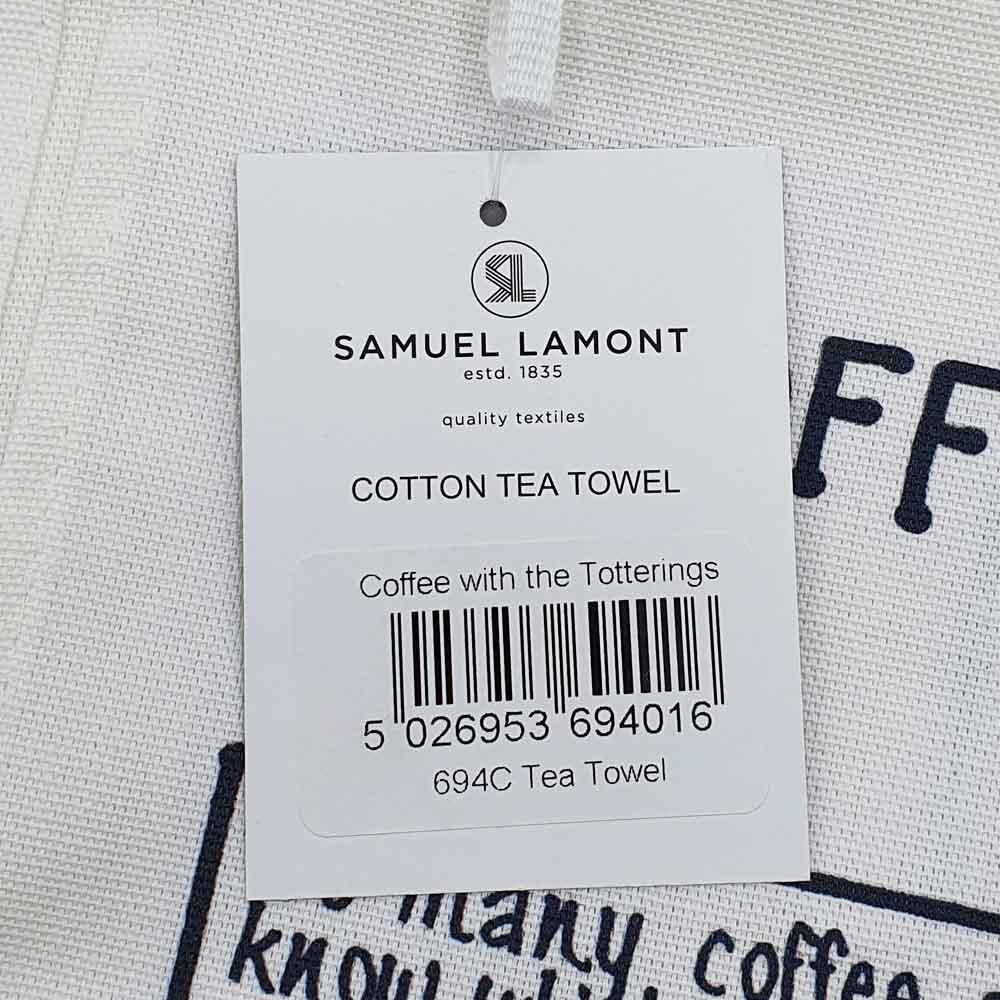 View 3 Samuel Lamont Tottering By Gently Coffee with The Totterings Cotton Tea Towel 694C