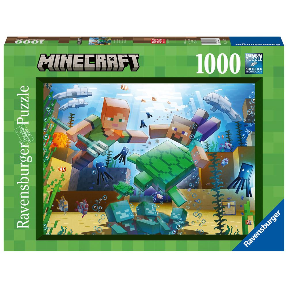 Ravensburger Minecraft Mosaic Jigsaw Puzzle 1000 Piece 70 x 50cm for Ages 12+ 17187