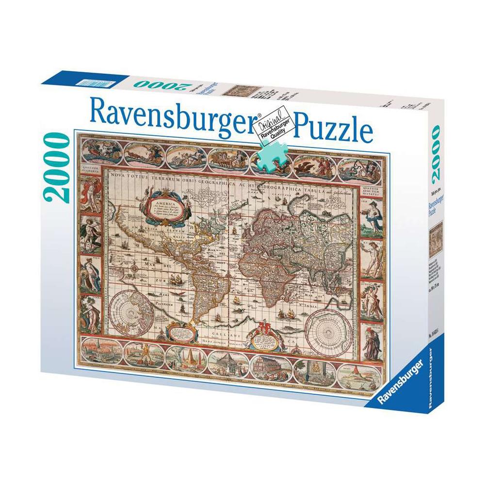 Ravensburger 1650 Map of The World 2000 Piece Jigsaw Puzzle 16633