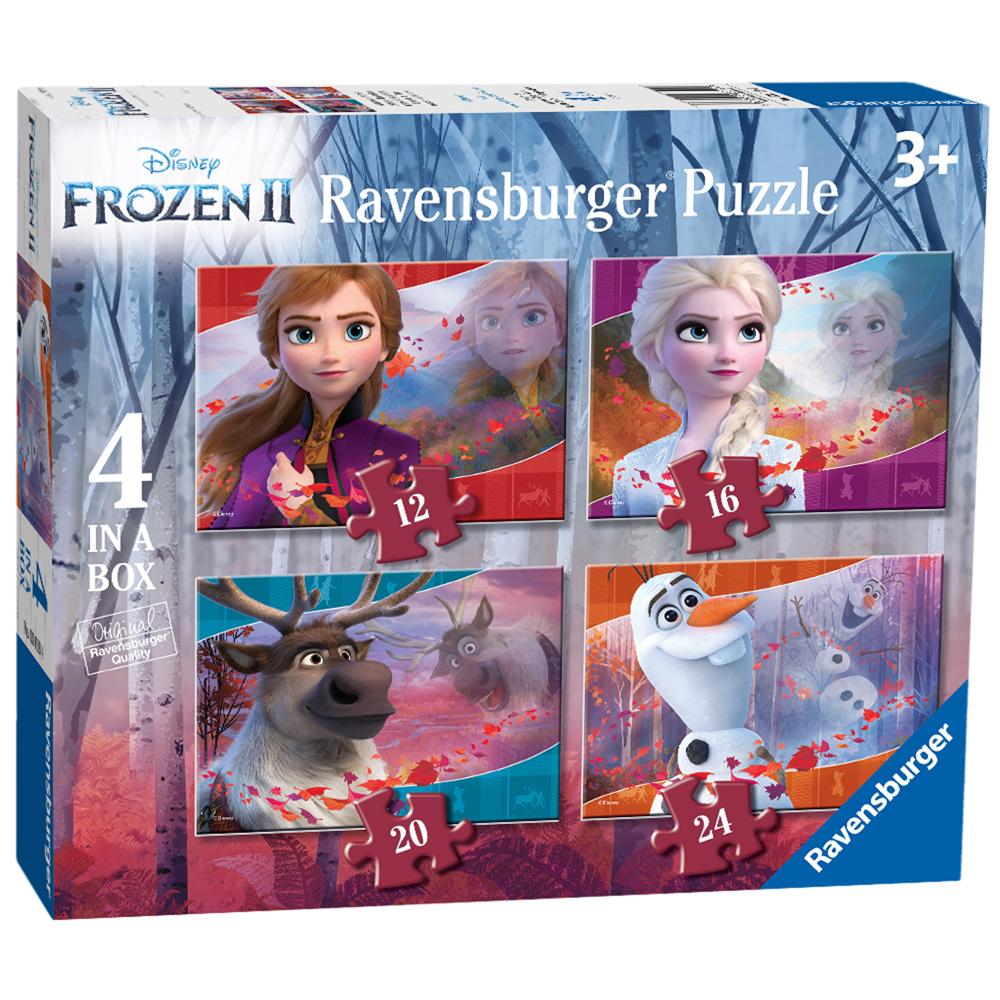 Ravensburger Disney Frozen II 4-in-a-Box Jigsaw Puzzles 12, 16, 20, 24 Pieces 03019