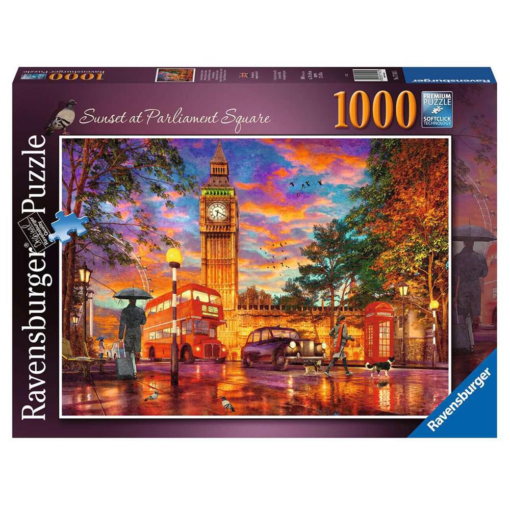 Ravensburger Sunset at Parliament Square 1000 Piece Jigsaw Puzzle 17141