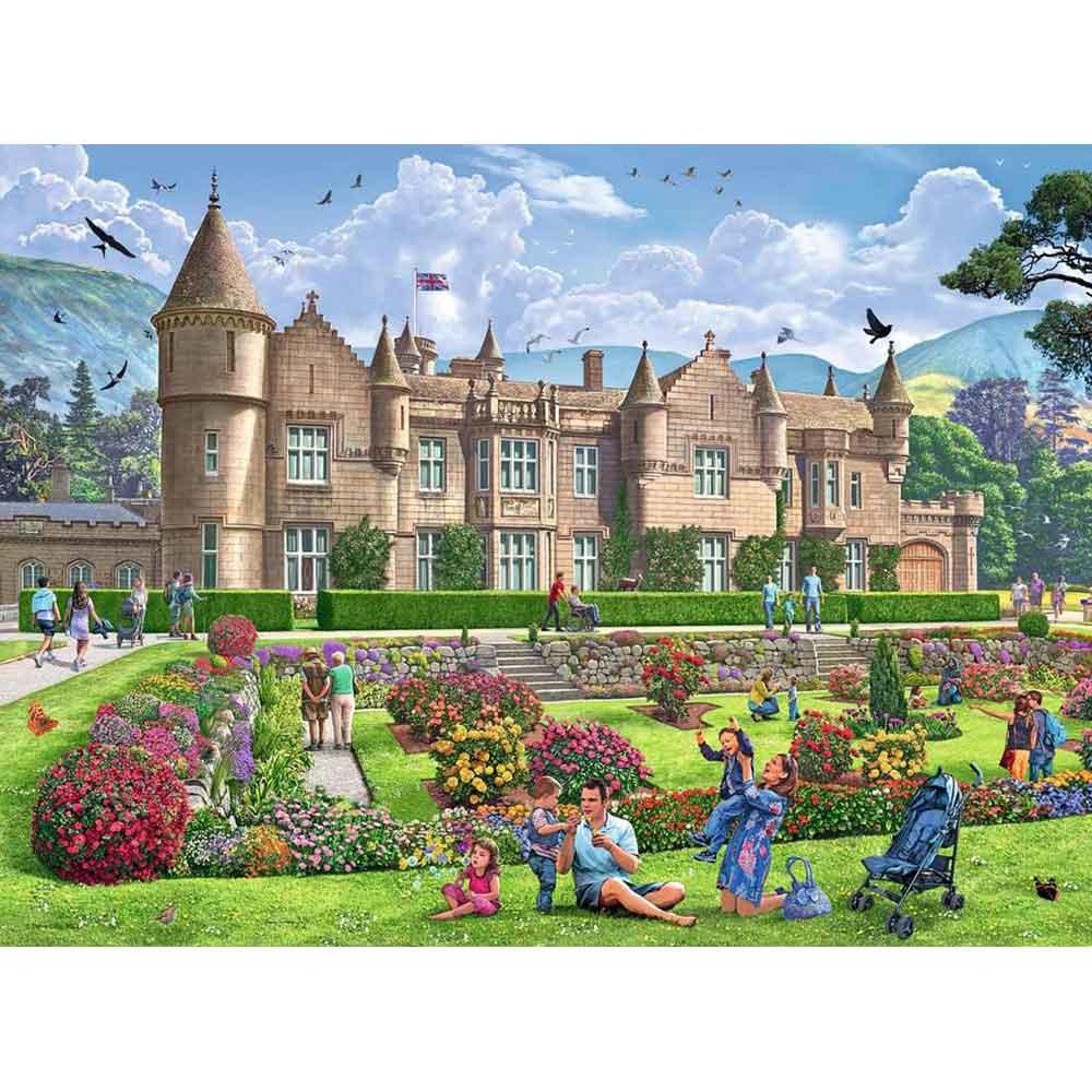 View 2 Ravensburger Happy Days No.5 Royal Residences 4 x 500 Piece Jigsaw Puzzles 17140
