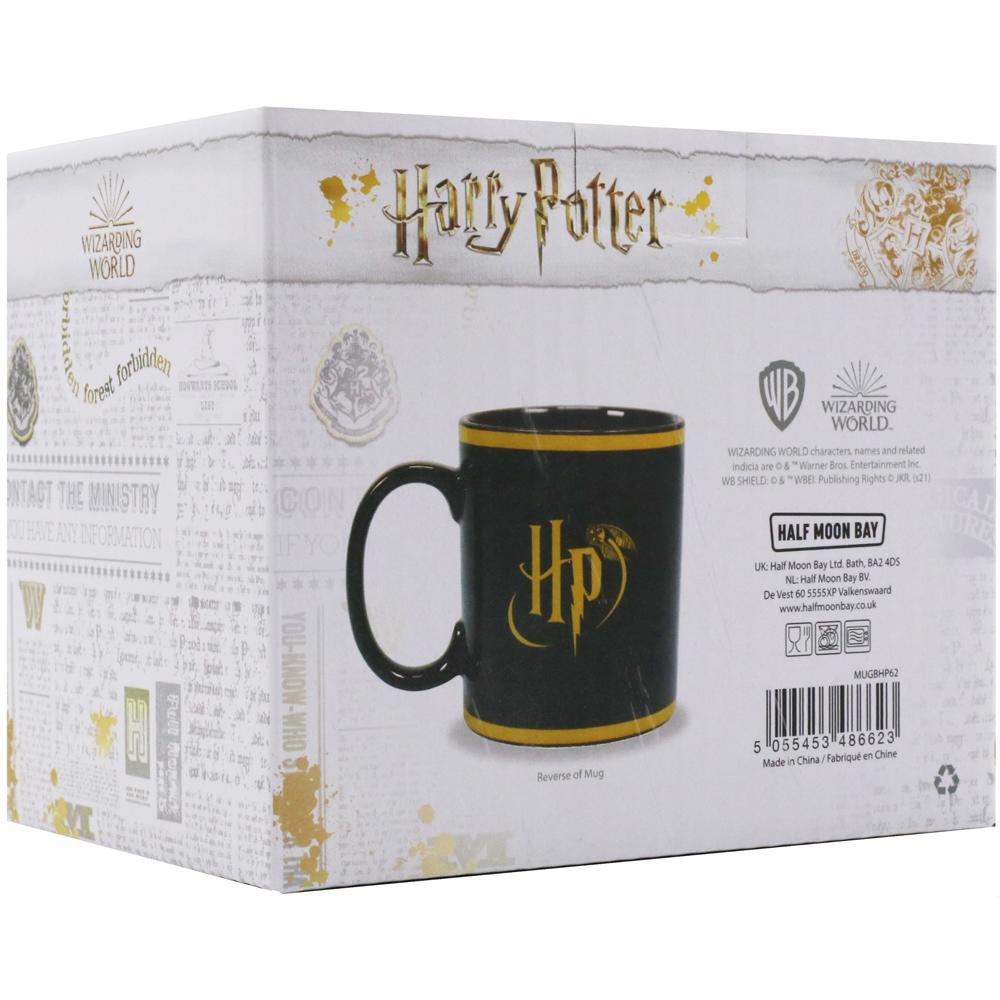 View 4 Harry Potter Hogwarts Crest 400ml Ceramic Black Mug Dishwasher Safe Boxed MUGBHP62