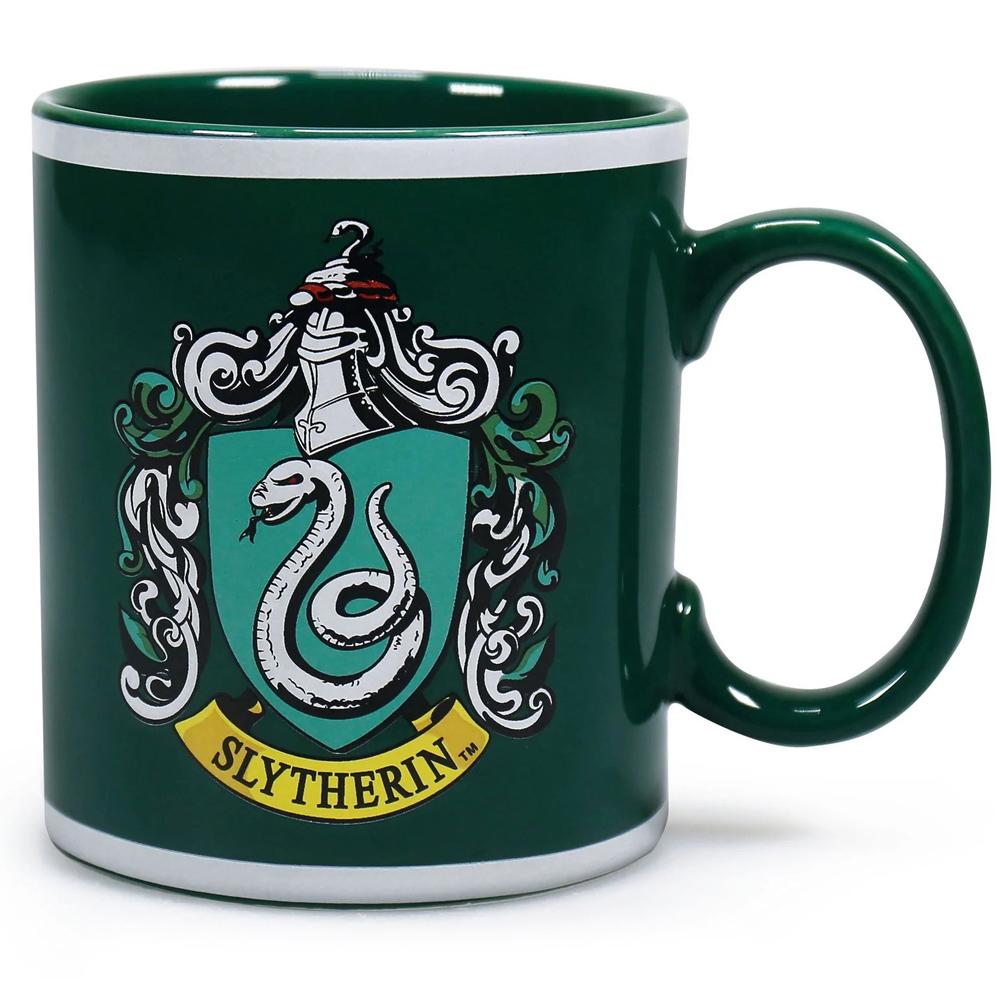 Harry Potter Slytherin Crest 400ml Ceramic Green Mug Dishwasher Safe Boxed MUGBHP63