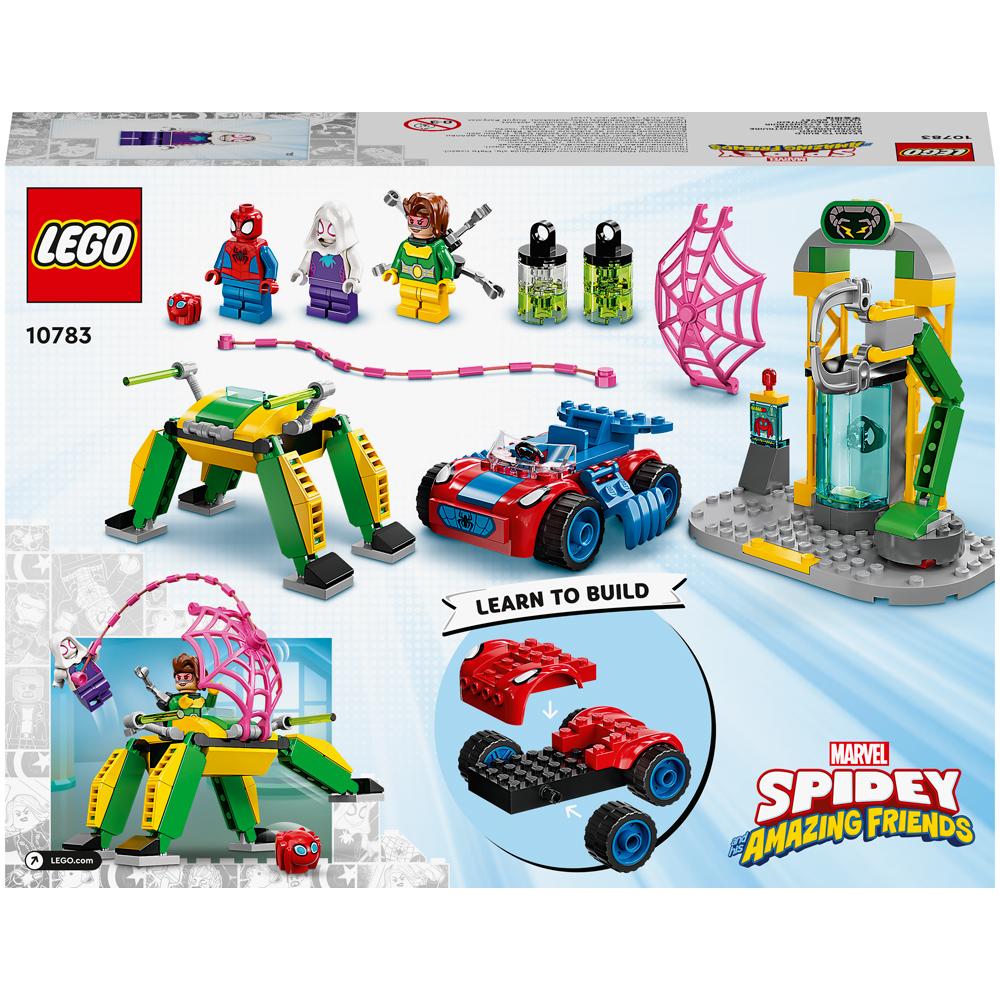 LEGO Marvel Spidey Amazing Friends Spider Man at Doc Ocks Lab Building Set