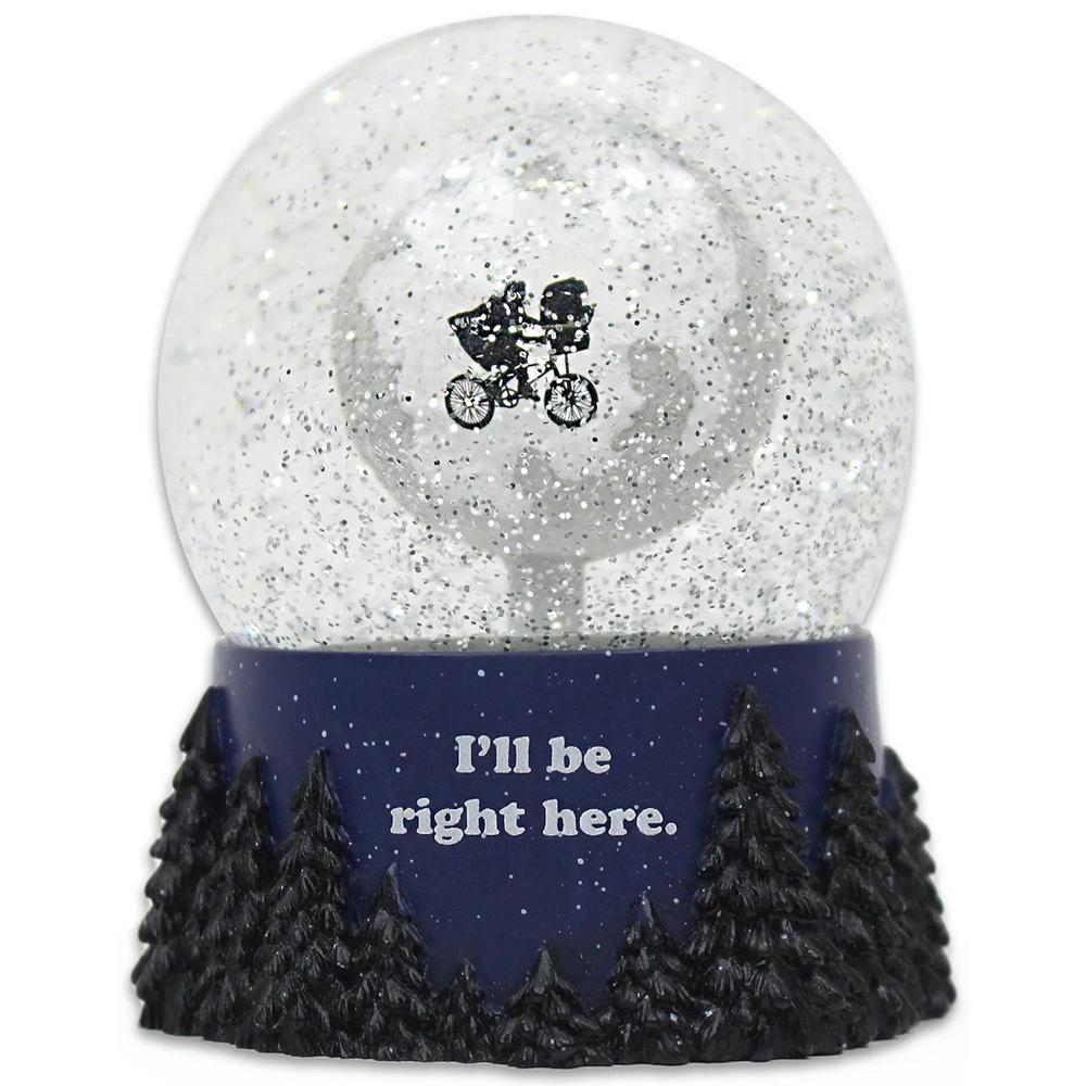 ET Extra Terrestrial Festive Glass Snow Globe I'll Be Right Here SGET01