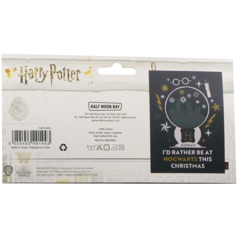View 5 Harry Potter Rather Be At Hogwarts Christmas Cotton Tea Towel 65 x 45 cm TWTLHP01