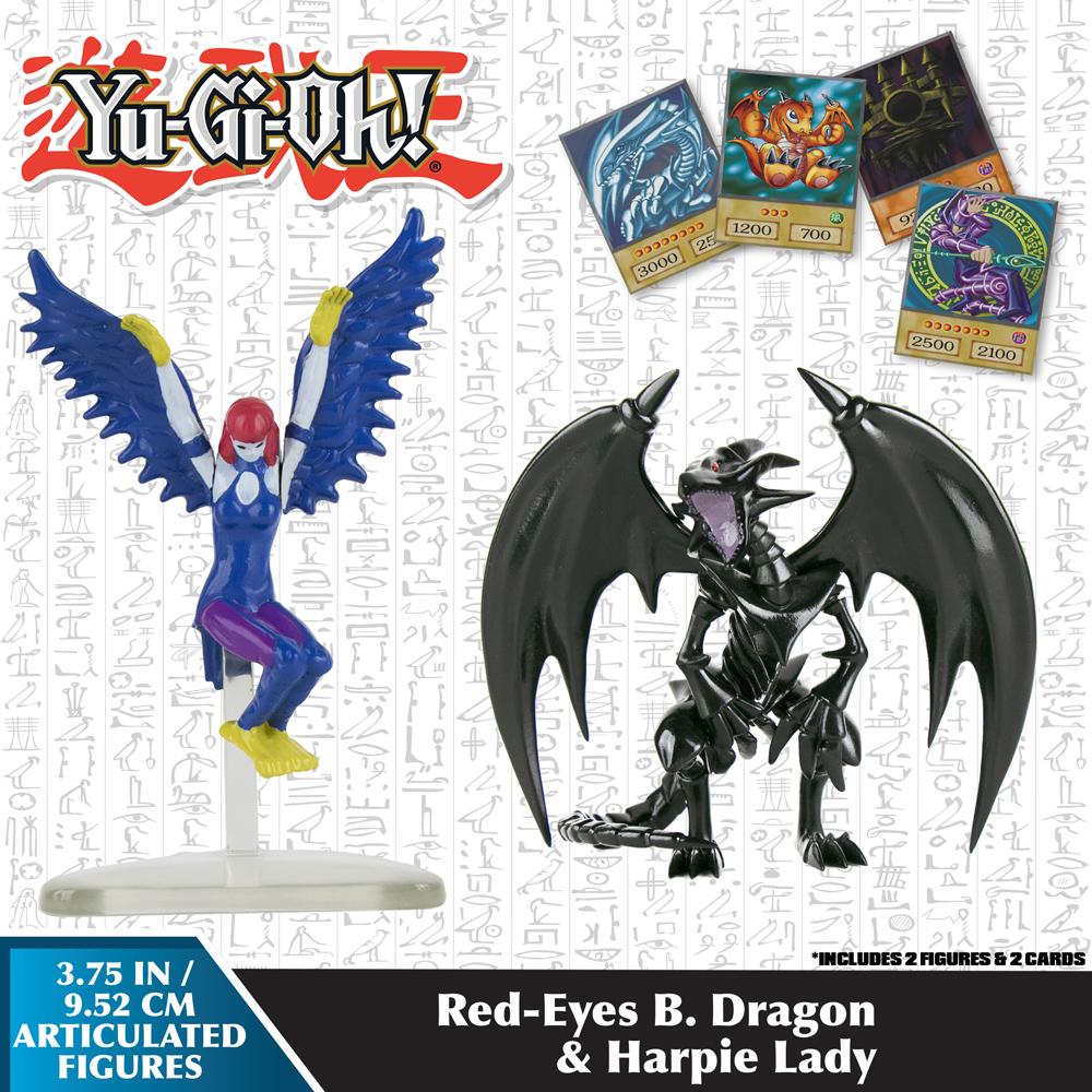 View 3 Yu Gi Oh Red Eyes Black Dragon and Harpie Lady Articulated Figure Pack 0YU-5502C