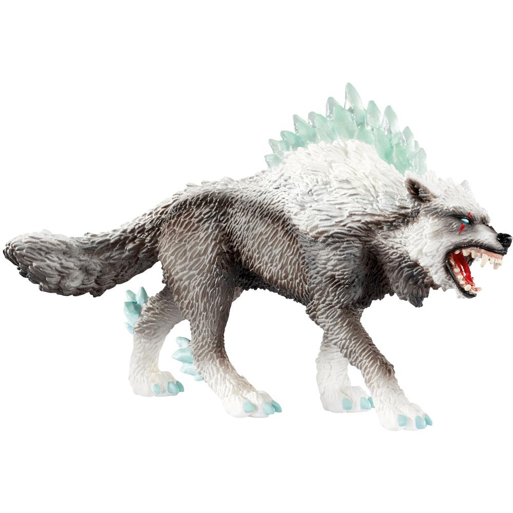 Schleich Eldrador Creatures Snow Wolf Fantasy Animal Figure 9cm Tall SC42452