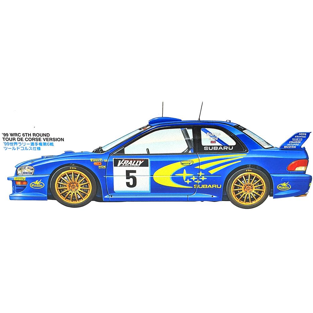 View 2 Tamiya Subaru Impreza WRC '99 Rally Car Model Kit Scale 1/24 24218