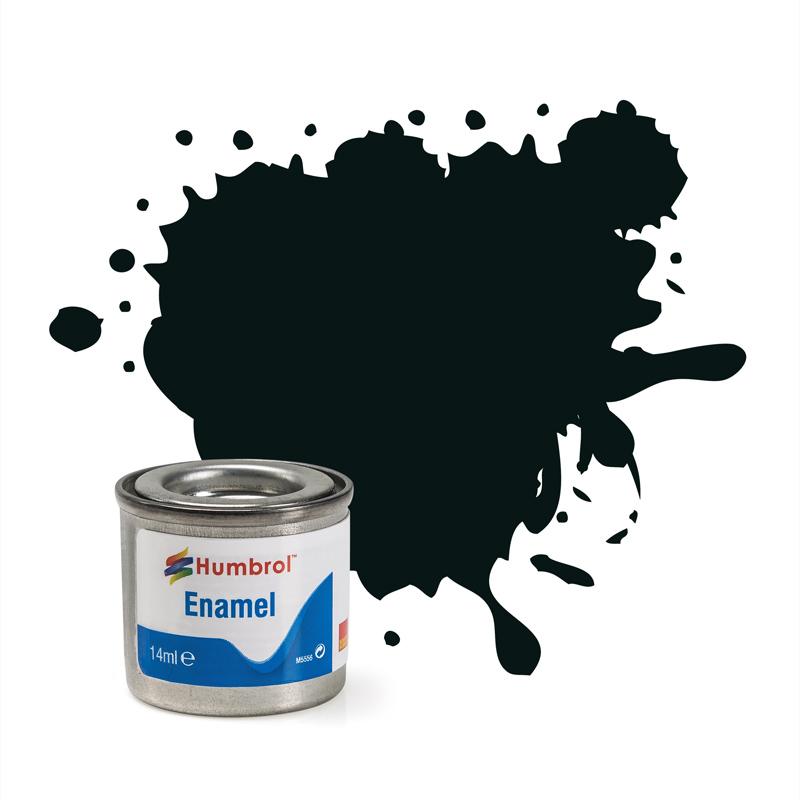 Humbrol ENAMEL MATT Finish Paint - Black Green 91 A1002