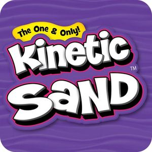 View 5 Kinetic Sand Sandbox Set with Sand, Scoop, Bowl & Moulds - BLUE SAND 20106636