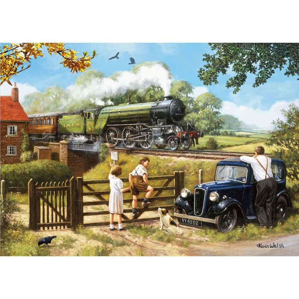View 2 Kidicraft Passing By Kevin Walsh Nostalgia 1000 Piece Jigsaw Puzzle 33010