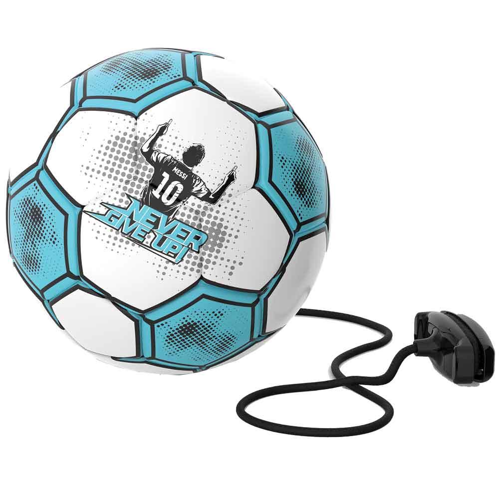 Messi Training System Football Size 3 with Cord in Blue and White MET41100