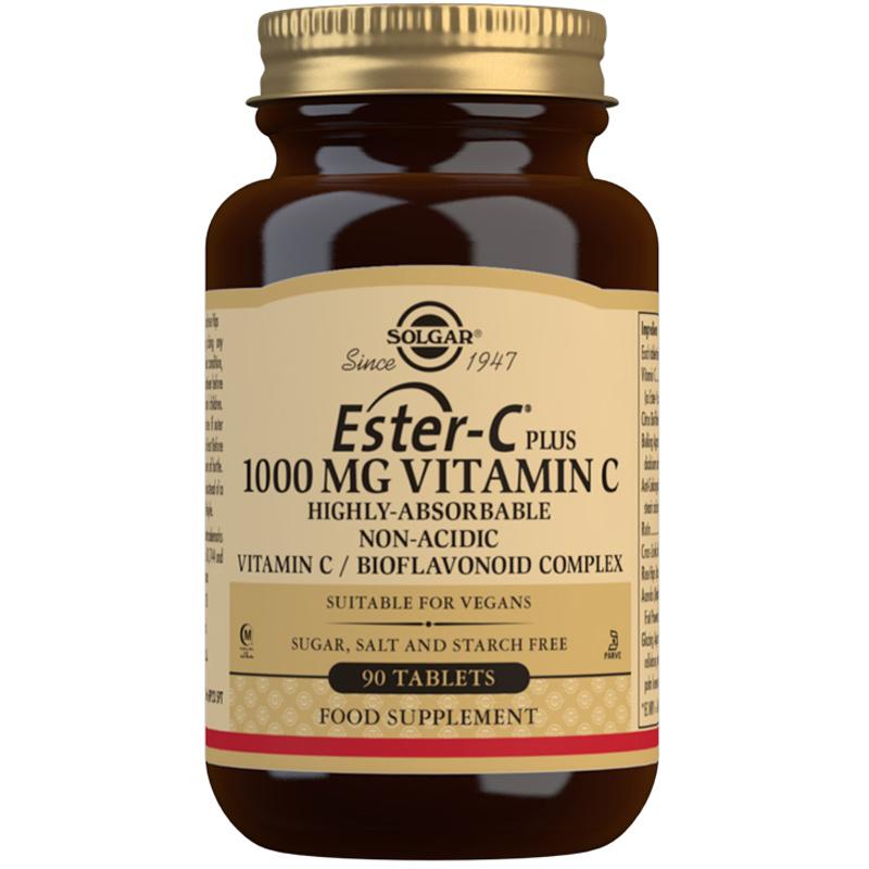 Solgar Ester C Plus 1000mg Vitamin C - 90 TABLETS SOLE1052