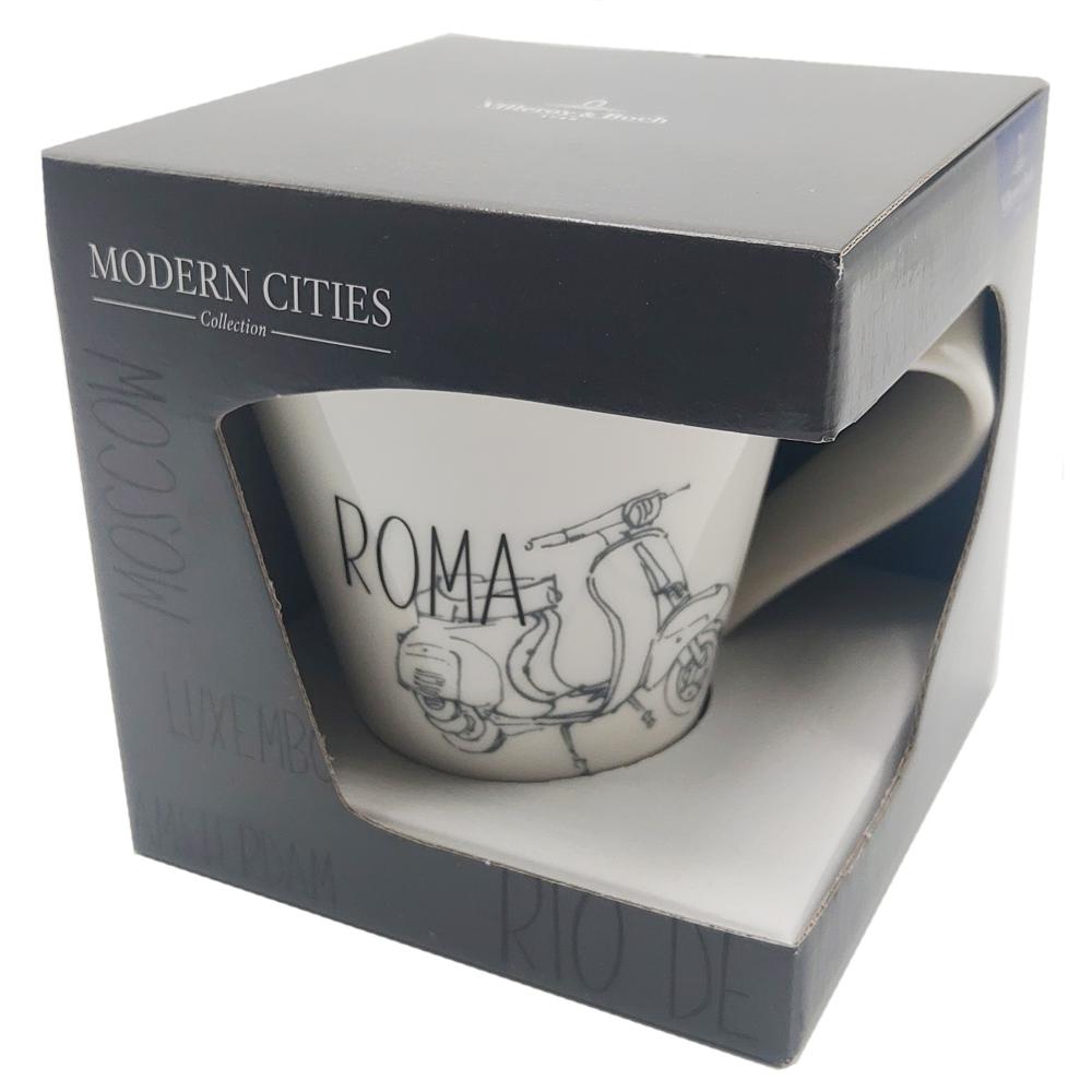 View 2 Villeroy & Boch Modern Cities Collection ROMA 310ml Porcelain Mug BOXED 10-1628-5105