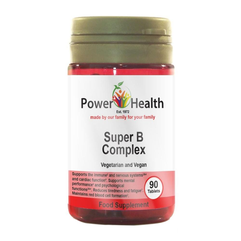 Power Health Vitamin B Complex 100% RDA -90 TABLETS PBRDA-90