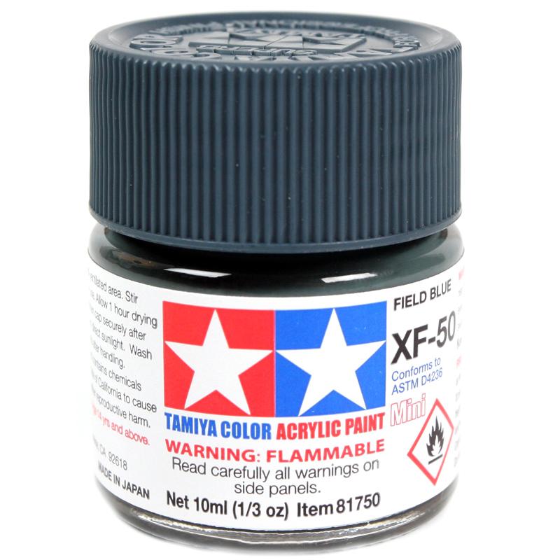 Tamiya XF Acrylic Paint 10ml - FIELD BLUE XF-50 81750
