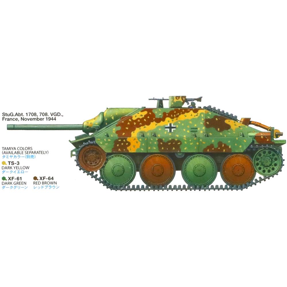 View 4 Tamiya Jagdpanzer 38(t) Hetzer Mid Production Plastic Model Kit 35285 Scale 1/35 35285
