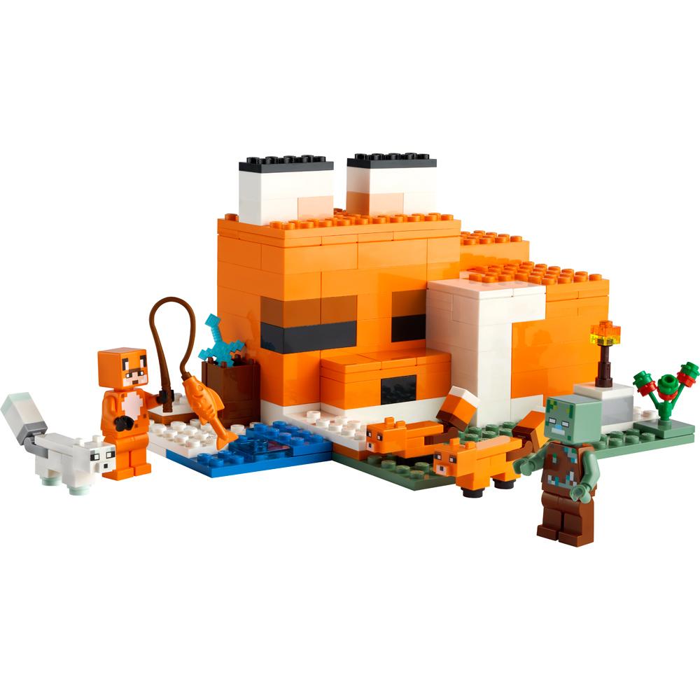View 2 LEGO Minecraft The Fox Lodge Building Set 193 Pieces for Ages 8+ 21178