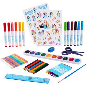 View 3 Bluey Art Compendium Set with Pens Pencils Paints Crayons and Stickers 07843