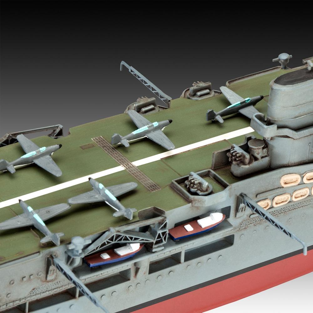 View 4 Revell HMS Ark Royal & Tribal Class Destroyer Plastic Model Kit Scale 1/720 05149