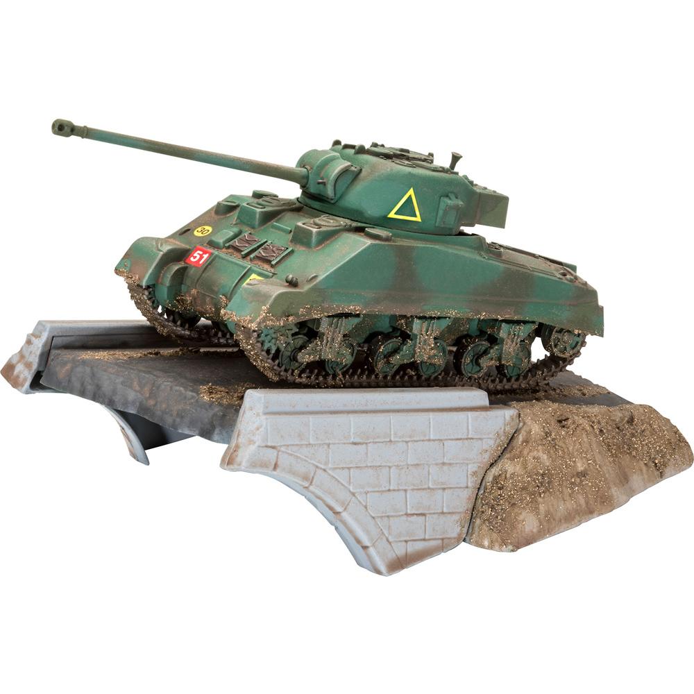 View 2 Revell First Diorama Sherman Firefly Tank Model Kit Scale 1:76 03299
