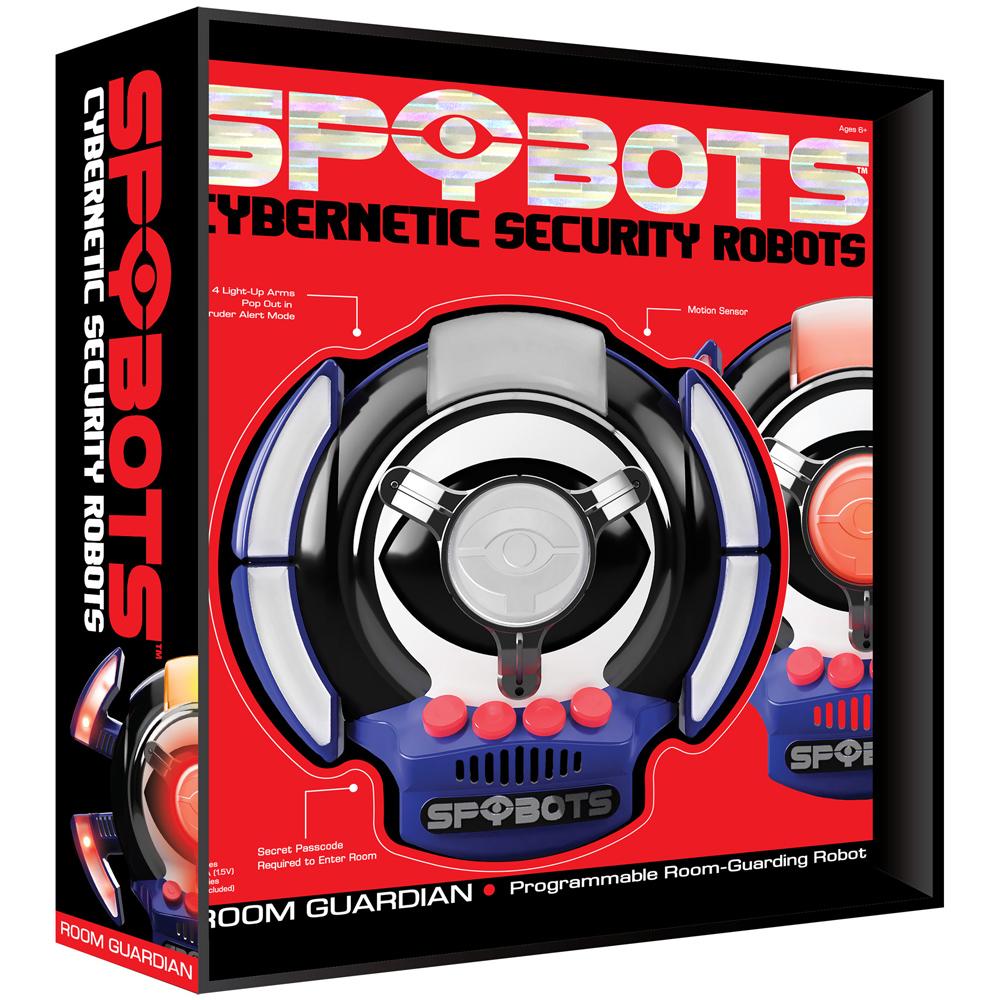 Spybots ROOM GUARDIAN Security Robot with Motion Sensor and Secret Code 68404