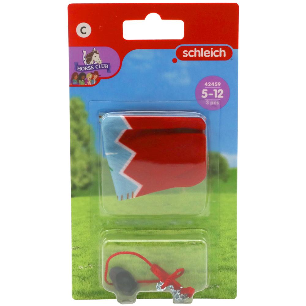 Schleich Horse Club Hannah and Cayenne Blanket Helmet and Halter Accessory Pack SC42459