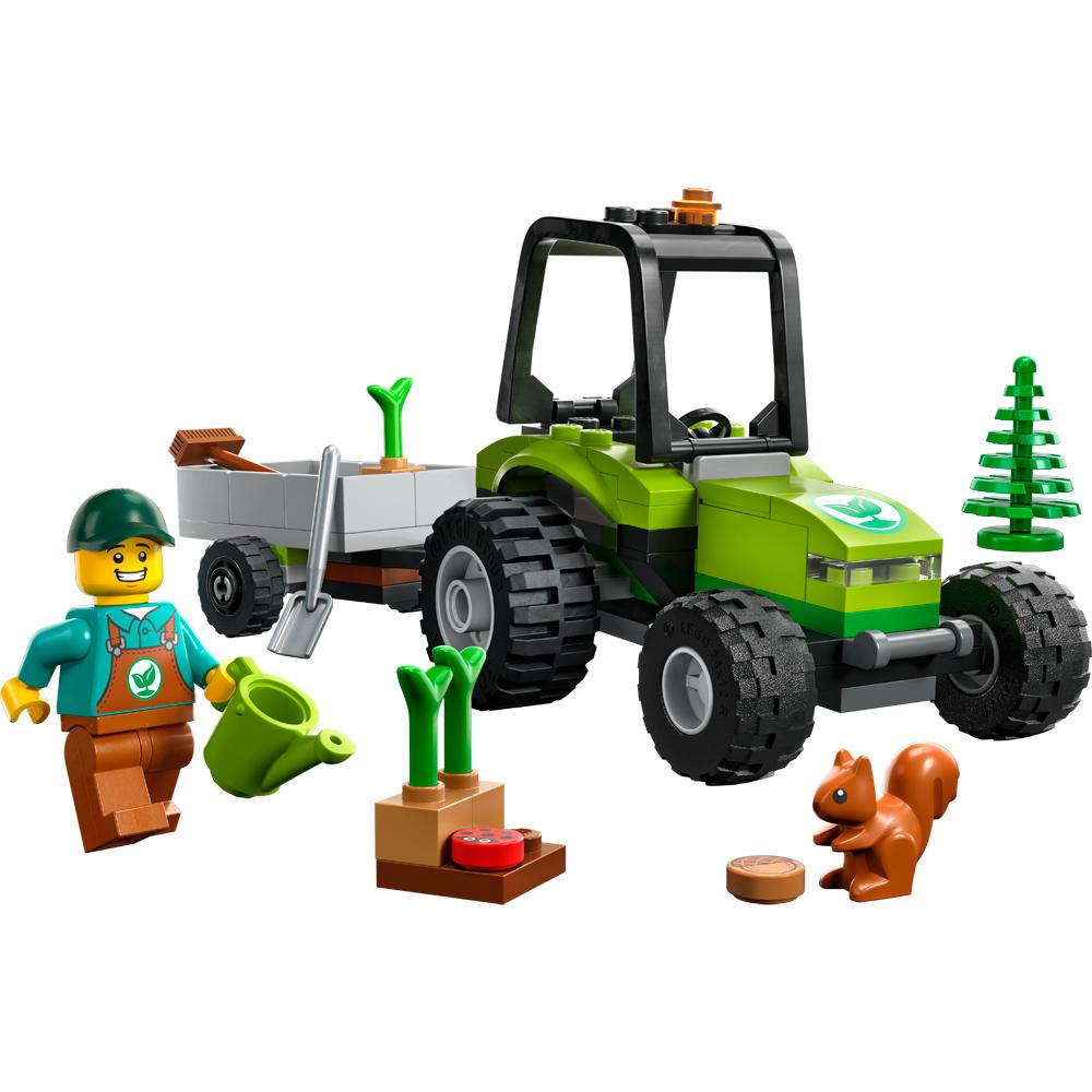 View 2 LEGO City Park Tractor Building Set Toy 86 Pieces with Figure for Ages 5+ L60390