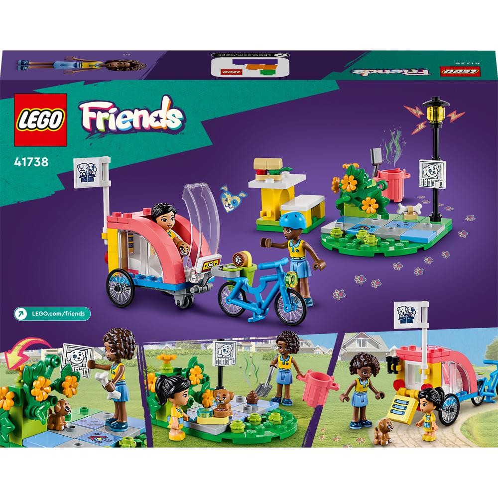 View 4 LEGO Friends Dog Rescue Bike Building Set Toy 125 Piece for Ages 6+ 41738